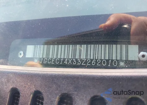 2003 Chevrolet Silverado 1500 from USA, damaged, VIN 1GCEC14X33Z262010